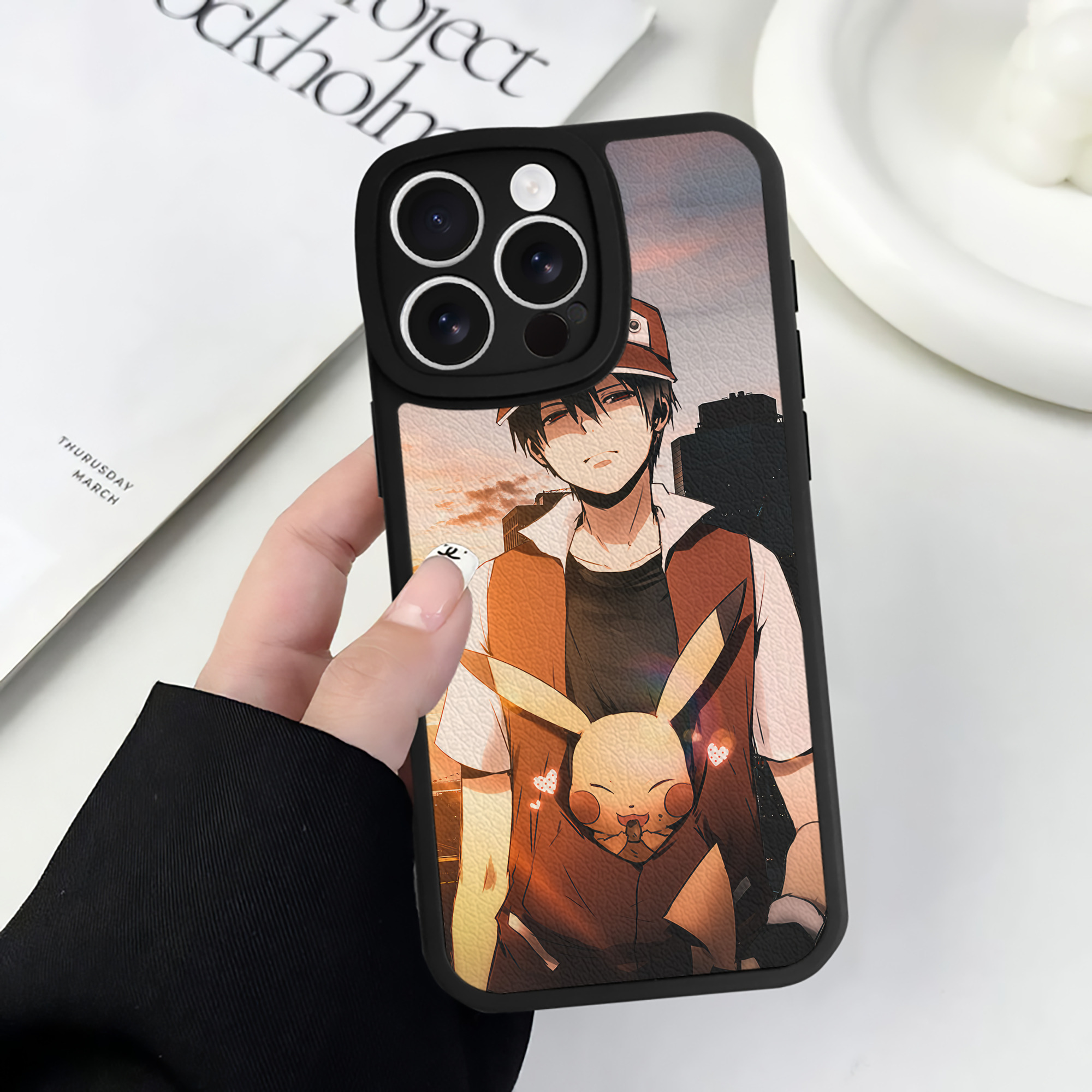 （画像用） ポケットモンスター Pokémon 【iPhone 16シリーズ対応】シリコンスマホケース（レザー調） 材質：シリコン